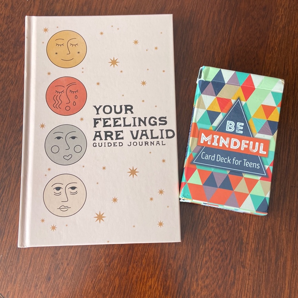 Mindfulness Cards for Teens and  Guided Feelings journal